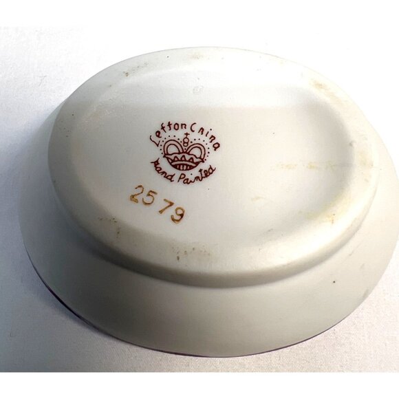 Vintage Lefton China Hand-Painted Yellow Duck Egg-Shaped Trinket Box - Picture 5 of 5